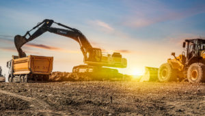 Image illustrates soil management on a site.