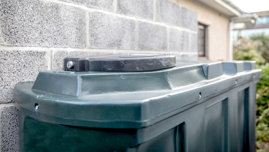 Close up of a domestic oil tank in the UK