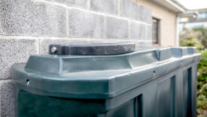 Close up of a domestic oil tank in the UK
